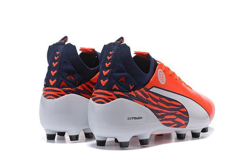 Image of PUMA evoTOUCH Pro FG Soccer Cleats Orange White Black