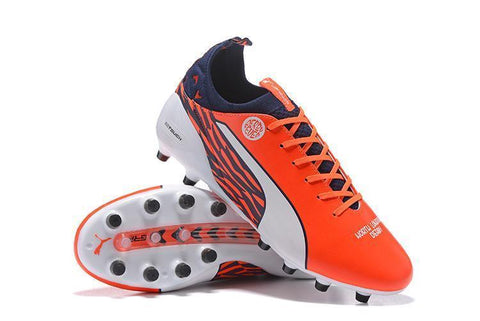 Image of PUMA evoTOUCH Pro FG Soccer Cleats Orange White Black