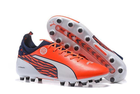 Image of PUMA evoTOUCH Pro FG Soccer Cleats Orange White Black