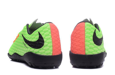 Image of Nike Hypervenom Phelon III Turf Soccer Cleats Grass Green Orange - KicksNatics