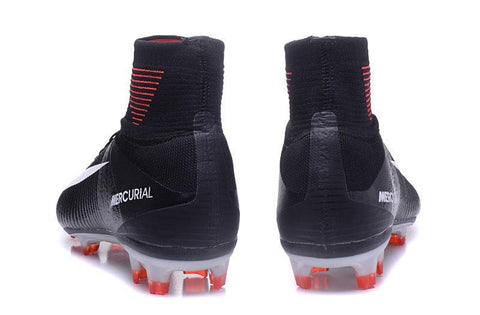 Image of Nike Mercurial Superfly V FG Soccer Cleats Black Orange White - KicksNatics