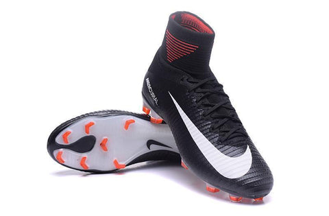 Image of Nike Mercurial Superfly V FG Soccer Cleats Black Orange White - KicksNatics