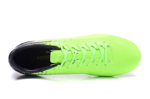 Image of PUMA evoSPEED 17 SL-S FG Soccer Cleats Green Black Yellow - KicksNatics