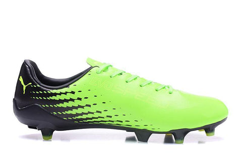 Image of PUMA evoSPEED 17 SL-S FG Soccer Cleats Green Black Yellow - KicksNatics