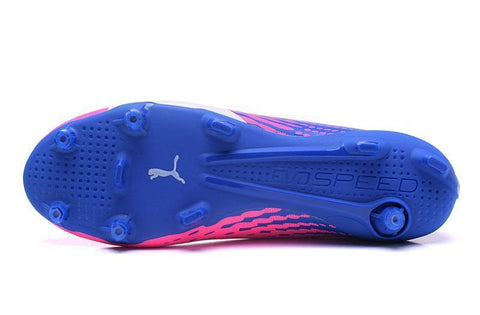 Image of PUMA evoSPEED 17 SL-S FG Soccer Cleats Pink Blue White - KicksNatics
