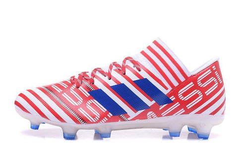 Image of Adidas Nemeziz 17.3 FG Soccer Cleats Red Blue White - KicksNatics