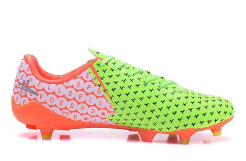 Image of PUMA evoSPEED 17 SL-S FG Soccer Cleats Green Orange Black White - KicksNatics