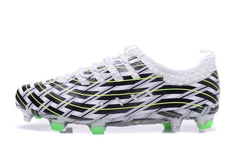 Image of PUMA evoPOWER Vigor 1 FG Soccer Cleats White Black Green - KicksNatics
