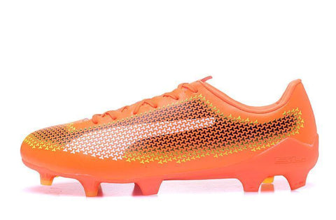 Image of PUMA evoSPEED 17 FG Soccer Cleats Orange Black White - KicksNatics
