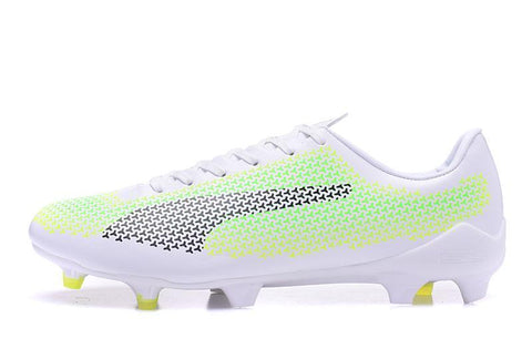 Image of PUMA evoSPEED 17 FG Soccer Cleats White Grass Green Black - KicksNatics