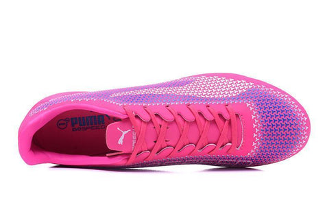 Image of PUMA evoSPEED 17 FG Soccer Cleats Pink Blue White - KicksNatics