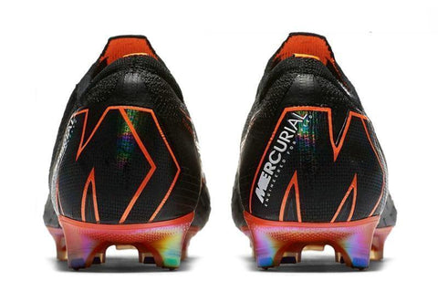 Image of Nike Mercurial Vapor XII 360 Elite FG Soccer Cleats Black Total Orange - KicksNatics