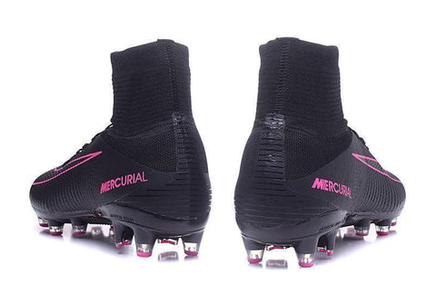 Image of Nike Mercurial Superfly V AG Soccer Cleats Black Pink - KicksNatics