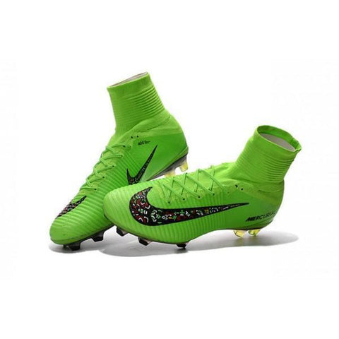 Image of Nike Mercurial Superfly V FG Soccer Cleats Green Black - KicksNatics