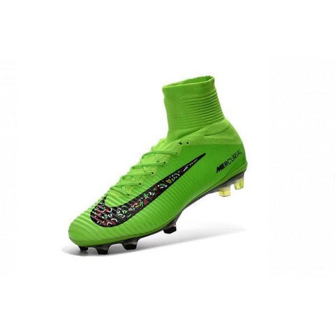 Image of Nike Mercurial Superfly V FG Soccer Cleats Green Black - KicksNatics