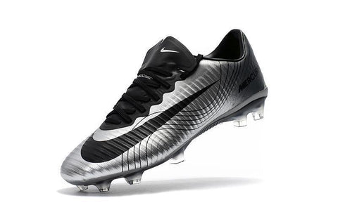 Image of Nike Mercurial Vapor XI FG Soccer Cleats Silver Black - KicksNatics
