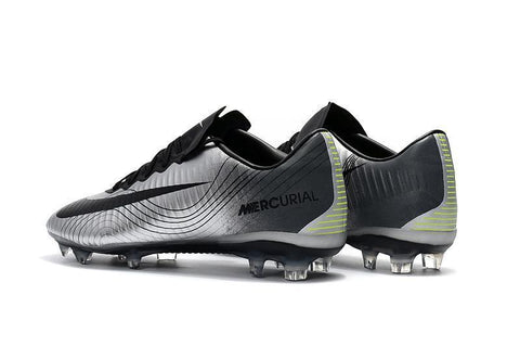 Image of Nike Mercurial Vapor XI FG Soccer Cleats Silver Black - KicksNatics