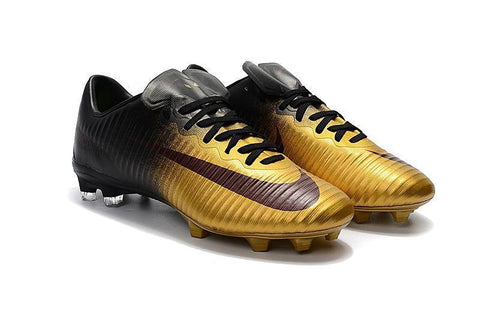 Image of Nike Mercurial Vapor XI FG Soccer Cleats Gold Black - KicksNatics