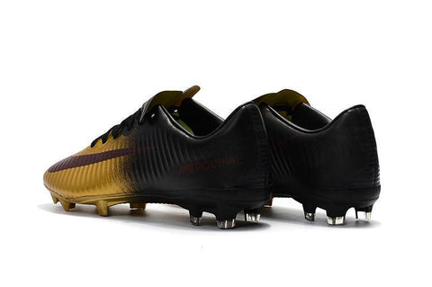Image of Nike Mercurial Vapor XI FG Soccer Cleats Gold Black - KicksNatics
