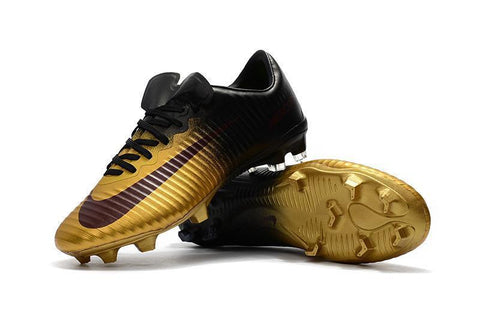 Image of Nike Mercurial Vapor XI FG Soccer Cleats Gold Black - KicksNatics