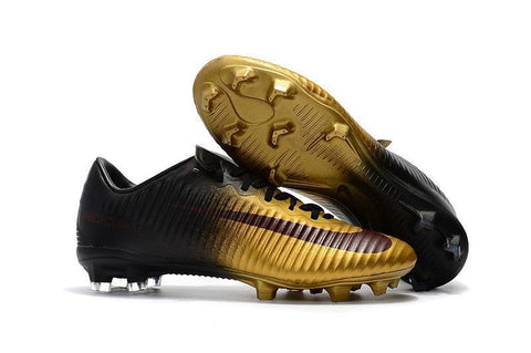 Image of Nike Mercurial Vapor XI FG Soccer Cleats Gold Black - KicksNatics
