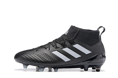 Image of Adidas ACE 17.1 Primeknit Soccer Cleats CoreBlack White Night Metallic - KicksNatics