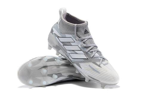 Image of Adidas ACE 17.1 Primeknit Camouflage Soccer Cleats White Grey - KicksNatics