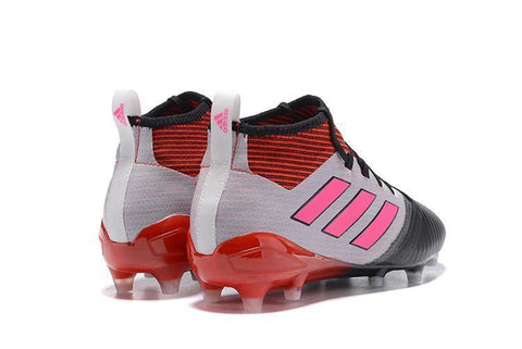 Image of Adidas ACE 17.1 Primeknit Soccer Cleats Red White Pink Black - KicksNatics