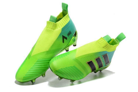 Image of Adidas Ace 17+ Purecontrol FG Soccer Cleats Solar Green - KicksNatics