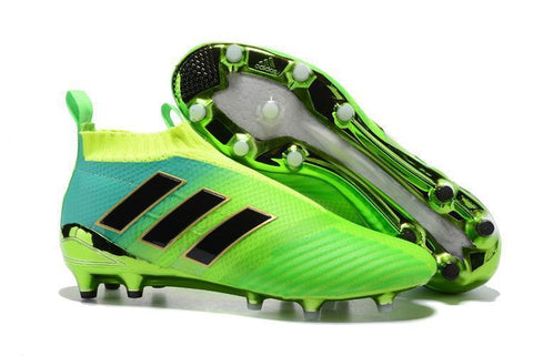 Image of Adidas Ace 17+ Purecontrol FG Soccer Cleats Solar Green - KicksNatics