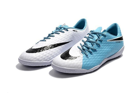 Image of Nike Hypervenom Phelon III IC Soccer Shoes Sky Blue White Black - KicksNatics