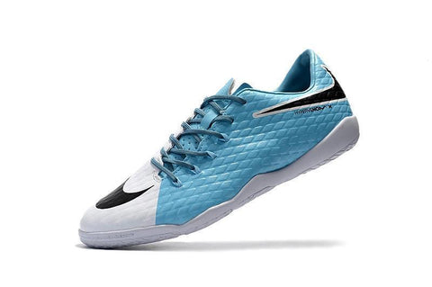 Image of Nike Hypervenom Phelon III IC Soccer Shoes Sky Blue White Black - KicksNatics