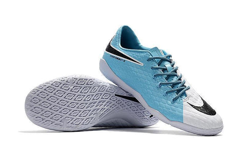 Image of Nike Hypervenom Phelon III IC Soccer Shoes Sky Blue White Black - KicksNatics