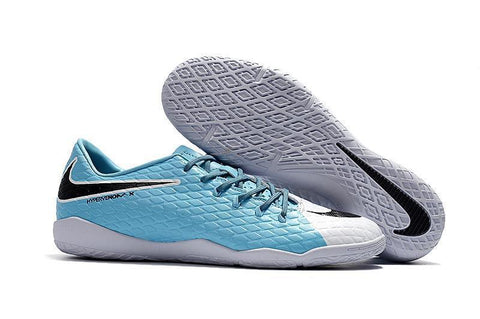 Image of Nike Hypervenom Phelon III IC Soccer Shoes Sky Blue White Black - KicksNatics