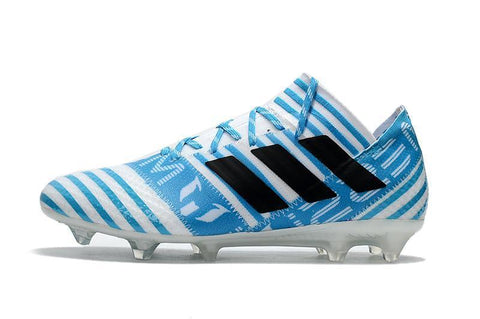 Image of Adidas Nemeziz Messi 17+ 360 Agility FG Soccer Shoes Energy Blue White - KicksNatics