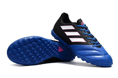 Image of Adidas Ace 17.4 Astro Turf Soccer Cleats Blue Core Black White - KicksNatics