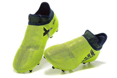 Image of Adidas X 17+ Purechaos FG Soccer Cleats Green Black - KicksNatics