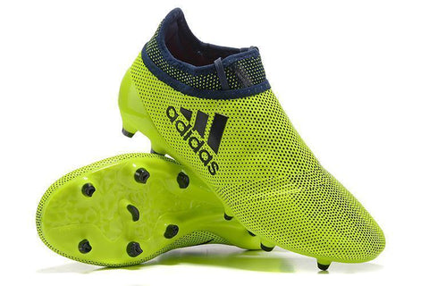Image of Adidas X 17+ Purechaos FG Soccer Cleats Green Black - KicksNatics