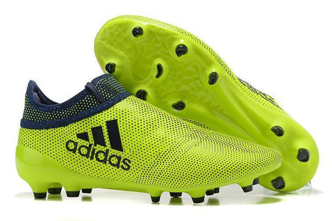 Image of Adidas X 17+ Purechaos FG Soccer Cleats Green Black - KicksNatics