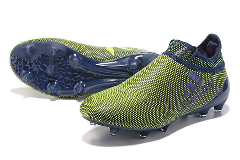 Image of Adidas X 17+ Purechaos FG Soccer Cleats Legend Ink Solar Yellow - KicksNatics