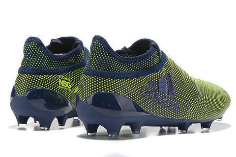 Image of Adidas X 17+ Purechaos FG Soccer Cleats Legend Ink Solar Yellow - KicksNatics