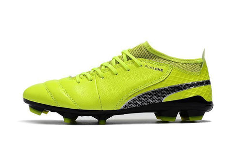 Image of PUMA ONE 17.1 FG Soccer Cleats Electric Green Black