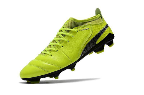 Image of PUMA ONE 17.1 FG Soccer Cleats Electric Green Black