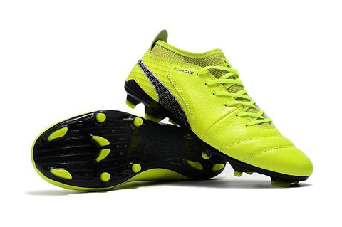 Image of PUMA ONE 17.1 FG Soccer Cleats Electric Green Black