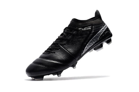 Image of PUMA ONE 17.1 FG Soccer Cleats Black Volt Silver