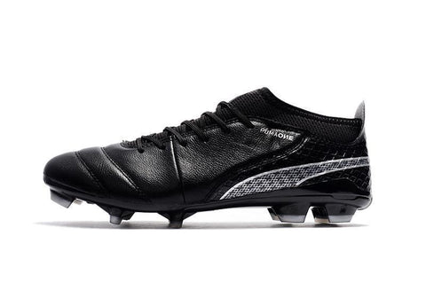 Image of PUMA ONE 17.1 FG Soccer Cleats Black Volt Silver