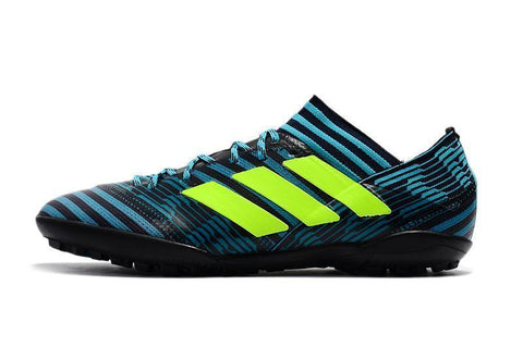 Image of Adidas Nemeziz Tango 17.3 Turf Soccer Cleats Blue Black Solar Yellow - KicksNatics