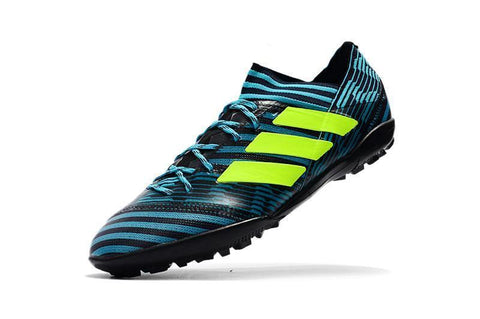 Image of Adidas Nemeziz Tango 17.3 Turf Soccer Cleats Blue Black Solar Yellow - KicksNatics