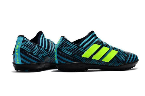 Image of Adidas Nemeziz Tango 17.3 Turf Soccer Cleats Blue Black Solar Yellow - KicksNatics