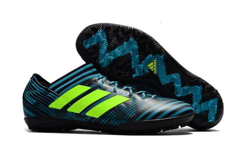 Image of Adidas Nemeziz Tango 17.3 Turf Soccer Cleats Blue Black Solar Yellow - KicksNatics